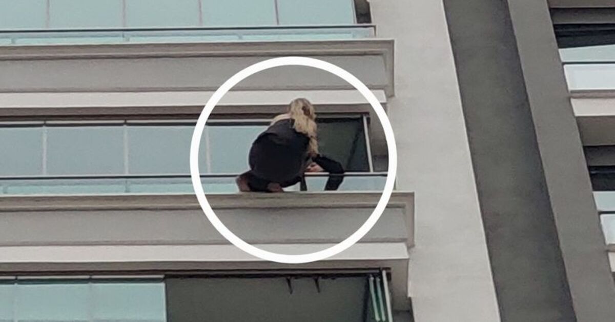 Bunalıma giren kadın avukat 12. katın balkonunda yürekleri ağza getirdi!