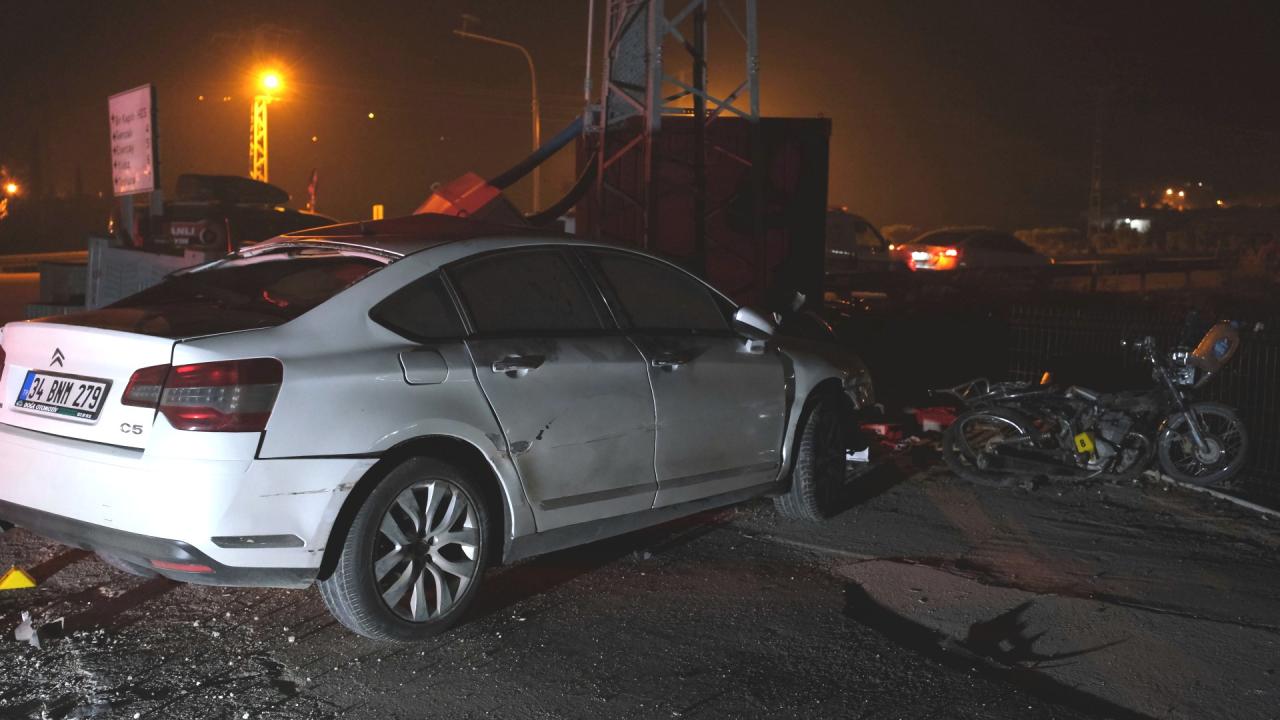 Mersin’de otomobille çarpışan motosikletin sürücüsü hayatını kaybetti